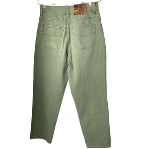 Vtg‎ 90's Jeans Mens 32 30 Green High Rise Baggy Wide Loose Skater Indie Relaxed
